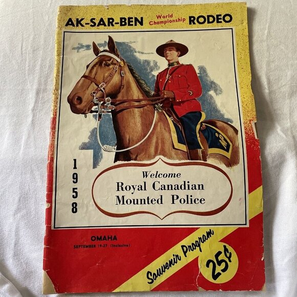 Ak-Sar-Ben 1958 Stock Show & Rodeo Souvenir Program